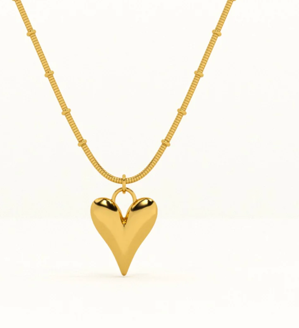 Heart-shaped sleek chain