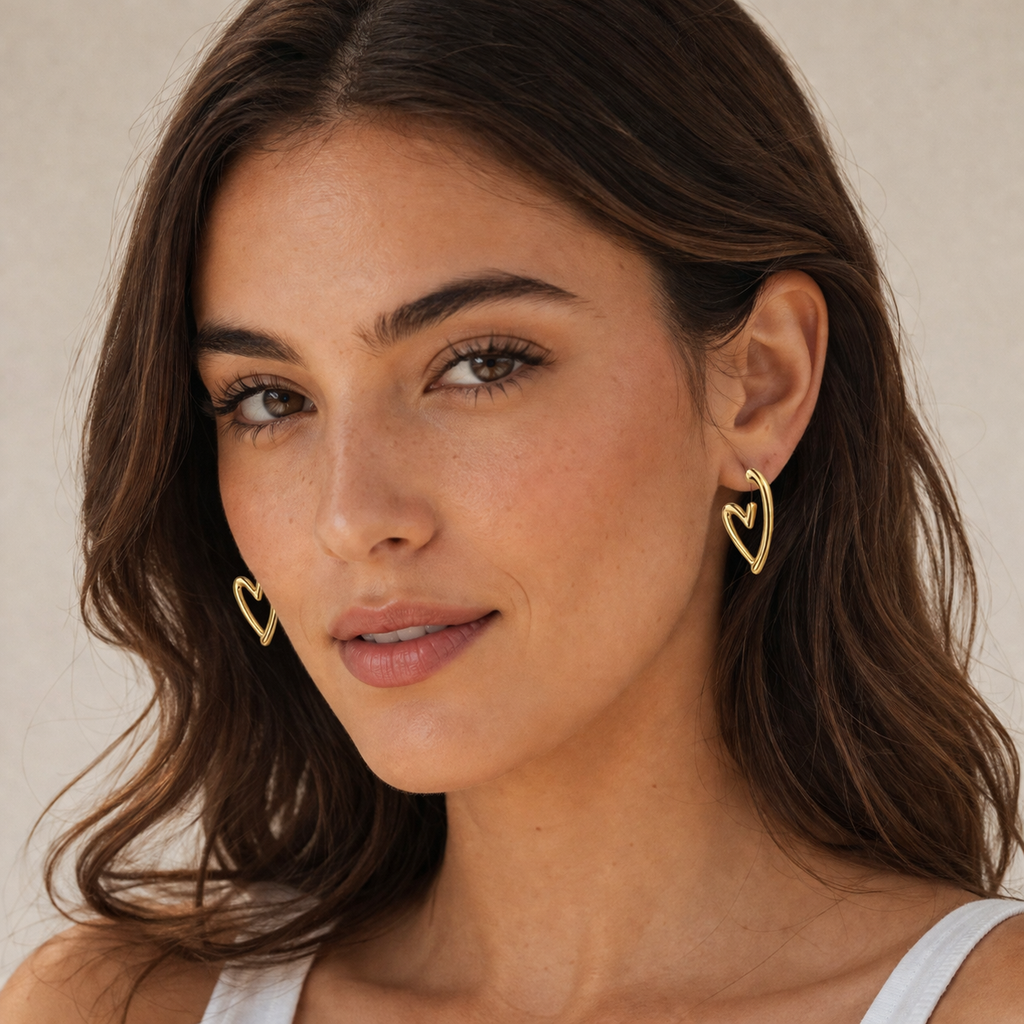 Sweetheart Studs Earrings