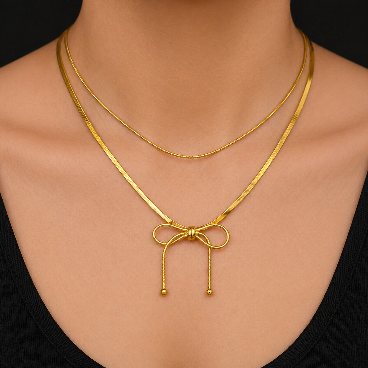 Bow Dual Layer Sleek Chain
