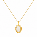 Elara Glow Necklace Anti Tarnish Waterproof Gold Sleek chain for Women