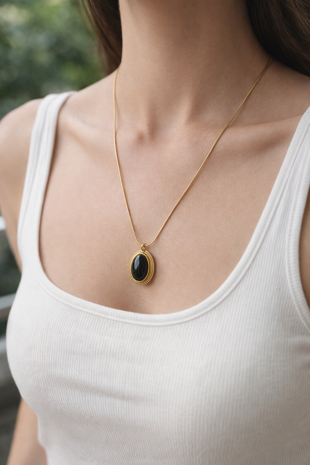 Moonburst Midnight Promise Necklace