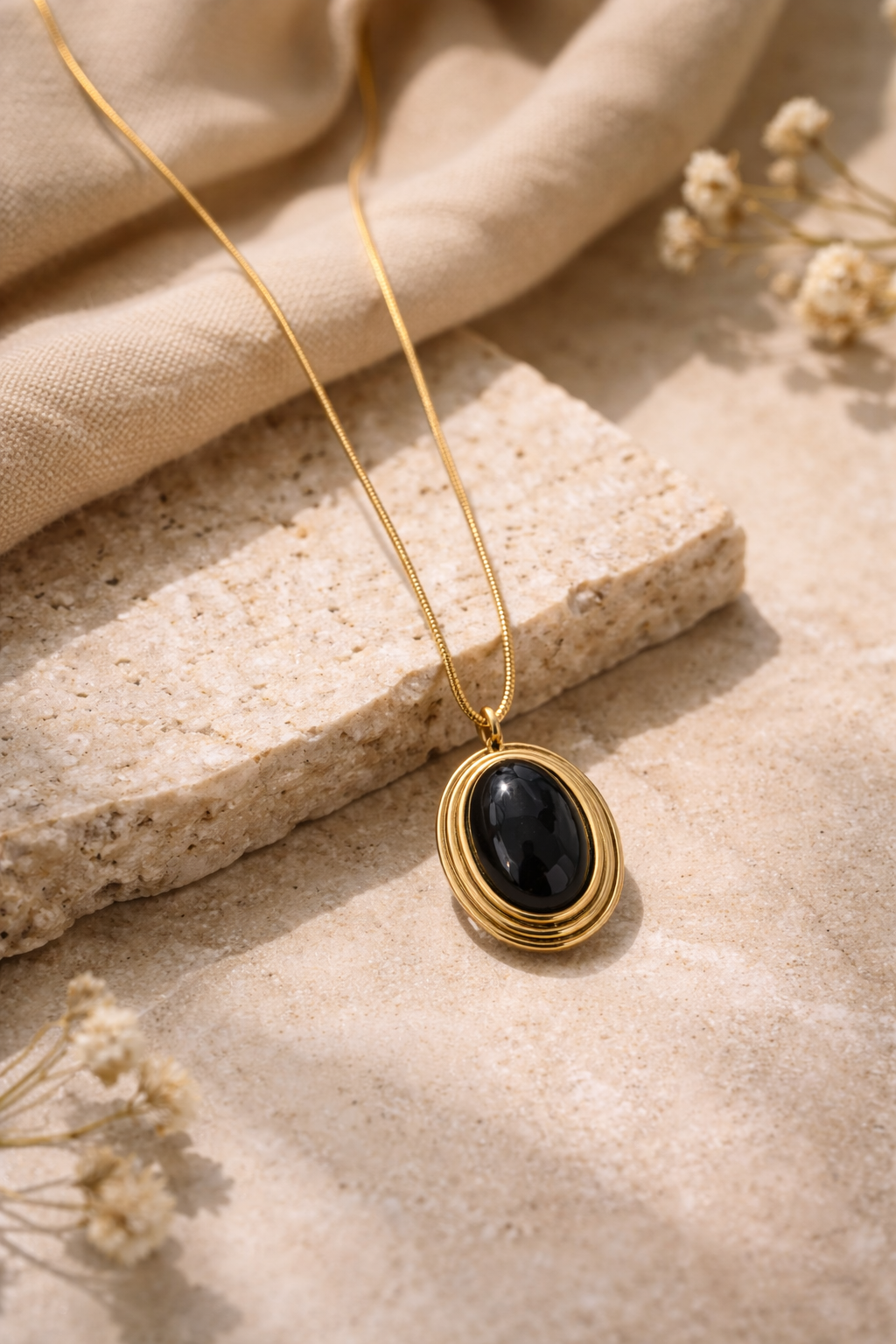 Moonburst Midnight Promise Necklace