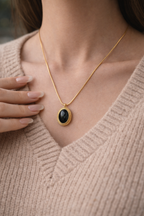 Moonburst Midnight Promise Necklace